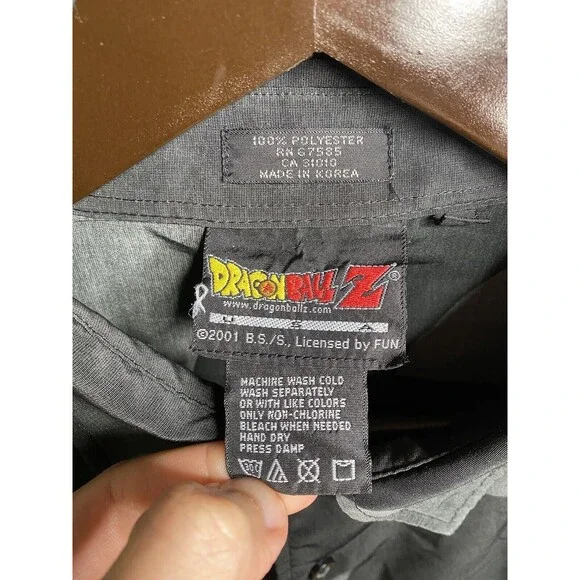 Vintage Y2K Dragon Ball Z GOKU GT Camp Button Shirt AOP Anime All